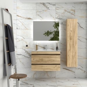 Mueble de baño suspendido BORN de Salgar con encimera 60-80-100