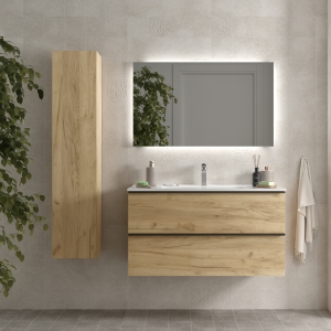 Mueble de baño suspendido NABUA de Salgar con encimera 60-80-100 - Imagen 4