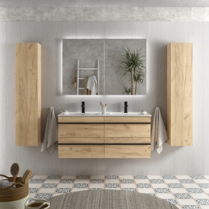 Mueble de baño suspendido BORN de Salgar con encimera 120