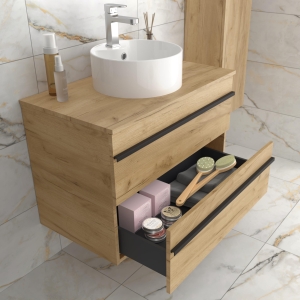 Mueble de baño suspendido BORN Top de Salgar con encimera y lavabo 60-80-100 - Imagen 6