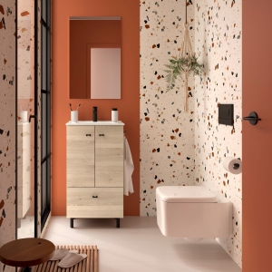 Mueble baño Inara 2P+1C de Salgar Fondo 36 en 50 y 70 a suelo - Imagen 5