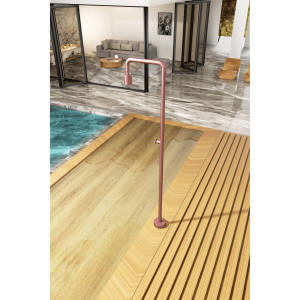 Ducha de piscina POOL Acero S.316 Rosa coral GPP001/ACL - Imagen 2