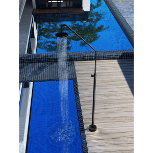 Ducha de piscina ALASKA Acero S.316 Negro mate GPP002/ANG - Imagen 2