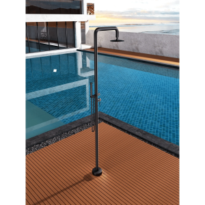 Ducha de piscina FLORIDA Acero S.316 Negro mate GPF008/ANG - Imagen 4