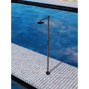 Ducha de piscina KANSAS Acero S.316 Negro mate GPK012/ANG - Imagen 2