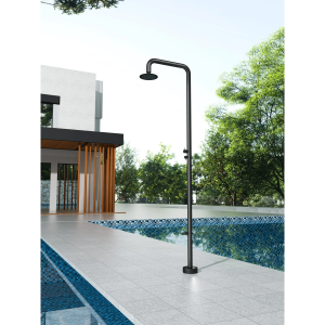 Ducha de piscina MICHIGAN Acero S.316 Negro mate GPM007/ANG - Imagen 2