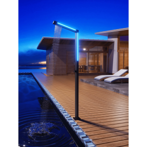 Ducha de piscina SENSE Acero S.316 Negro mate GPS016/ANG - Imagen 2