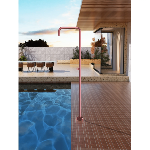 Ducha de piscina UTAH Acero S.316 Rosa coral GPU010/ACL - Imagen 4