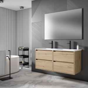 Conjunto mueble de baño suspendido de 2c serie Jade(60, 70, 80, 90, 100 y 120) - Imagen 3
