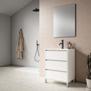 Conjunto mueble de baño con patas de 3c serie Jade(60, 70, 80, 90, 100 y 120) - Imagen 4