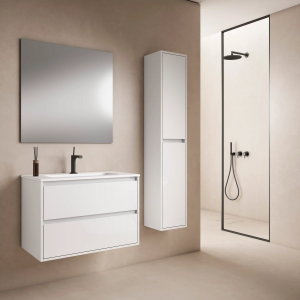 Conjunto mueble de baño suspendido de 2c serie Jade(60, 70, 80, 90, 100 y 120)