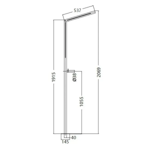 Ducha de piscina SENSE Acero S.316 GPS016/AC - Imagen 5