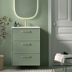 Mueble baño con patas Blanca de Avila Dos con Opción de Tres o Seis Cajones - Imagen 5