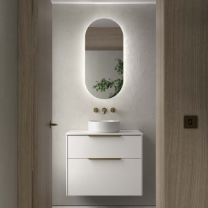 Mueble de baño suspendido LUVA de Salgar con encimera y lavabo sobreponer 60-80-100 - Imagen 6