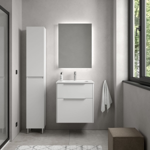 Mueble de baño suspendido LUVA de Salgar con encimera 60-80-100