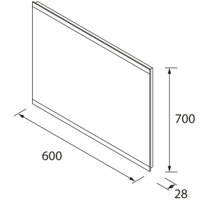 Conjunto de Mueble de baño suspendido LUVA de Salgar con encimera 60-80-100 y espejo premium LINIIA - Imagen 12