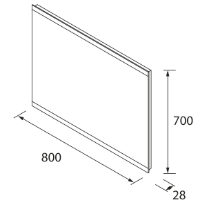 Conjunto de Mueble de baño suspendido LUVA de Salgar con encimera 60-80-100 y espejo premium LINIIA - Imagen 13