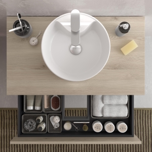SALGAR BEQUIA PLUS Mueble de baño 3C de 90-120+puerta y Lavabo Lisboa - Imagen 8