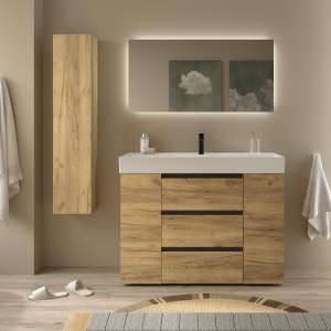 SALGAR BEQUIA PLUS METAL Mueble de baño con patas 120+puerta Lavabo Veneto