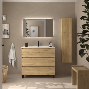 SALGAR BEQUIA 3C Mueble de baño con patas 60-80-100-120 Lavabo Constanza - Imagen 5