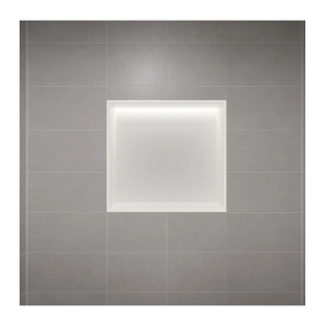 Hornacina para baño cuadrada con luz led Blanca Indic HOR004/BL