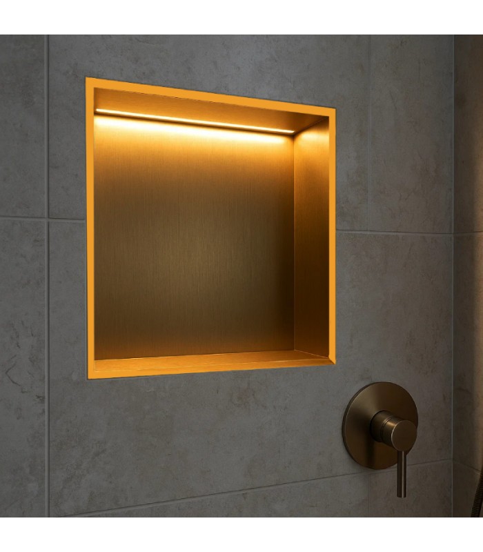 hornacina-para-bano-cuadrada-con-luz-led-oro-cepillado-indic.jpg Hornacina para baño cuadrada con luz led Oro cepillado Indic HOR004/OC