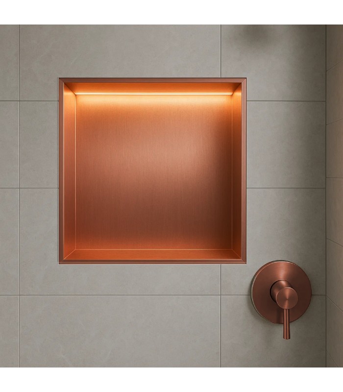 hornacina-para-bano-cuadrada-con-luz-led-oro-rosa-cepillado-indic.jpg Hornacina para baño cuadrada con luz led Oro rosa cepillado Indic HOR004/ORC