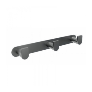 Percha triple black gun metal Practic CAP003-02/BGM