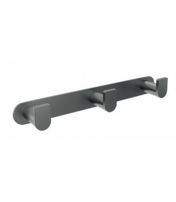 percha-triple-black-gun-metal-practic-2.jpg Percha triple black gun metal Practic CAP003-02/BGM