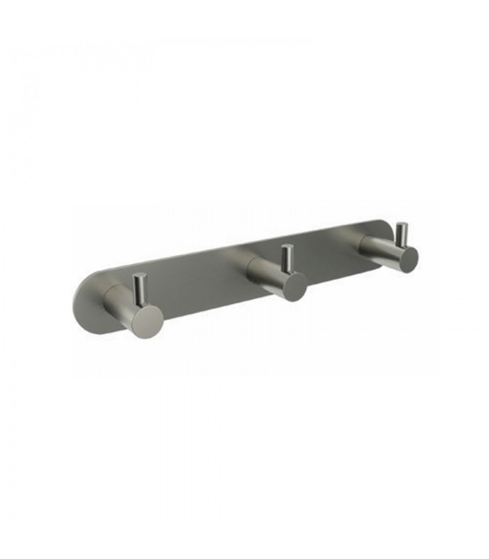 percha-triple-niquel-cepillado-essential-1.jpg Percha triple níquel cepillado Essential CAE001-02/NQ