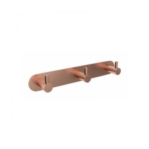 Percha triple oro rosa cepillado Essential CAE001-02/ORC