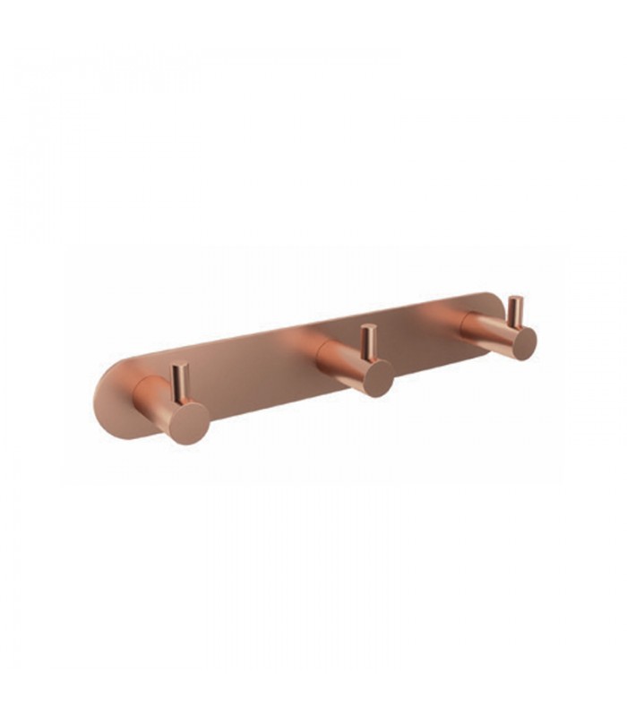 percha-triple-oro-rosa-cepillado-essential.jpg Percha triple oro rosa cepillado Essential CAE001-02/ORC