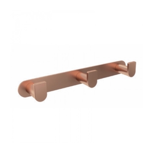 Percha triple oro rosa cepillado Practic CAP003-02/ORC