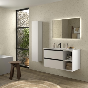 SALGAR BEQUIA METAL Mueble de baño suspendido 100+ Lavabo Constanza - Imagen 2