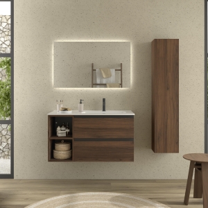SALGAR BEQUIA METAL Mueble de baño suspendido 100+ Lavabo Constanza - Imagen 3