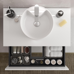 SALGAR BEQUIA METAL Mueble de baño suspendido 120 Lavabos Lisboa - Imagen 4