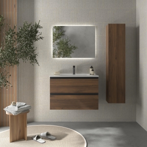 SALGAR BEQUIA METAL 2C Mueble de baño suspendido 60-70-80-100 Lavabo Constanza - Imagen 3