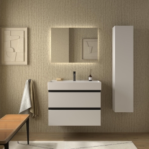 SALGAR BEQUIA METAL Mueble de baño suspendido 80-100 Lavabo Veneto - Imagen 2