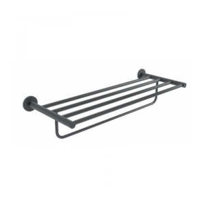 Toallero múltiple negro Essential CAE001-05/NG