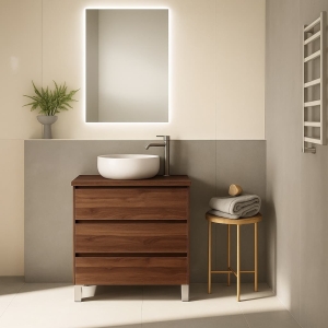 Mueble de baño con patas Box 3C TOP Laminado de Visobath - Imagen 3