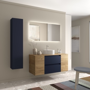 SALGAR BEQUIA Mueble de baño suspendido 120+ puerta Lavabo Lisboa. - Imagen 9