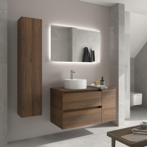 SALGAR BEQUIA Mueble de baño suspendido 100+ puerta Lavabo Lisboa. - Imagen 9