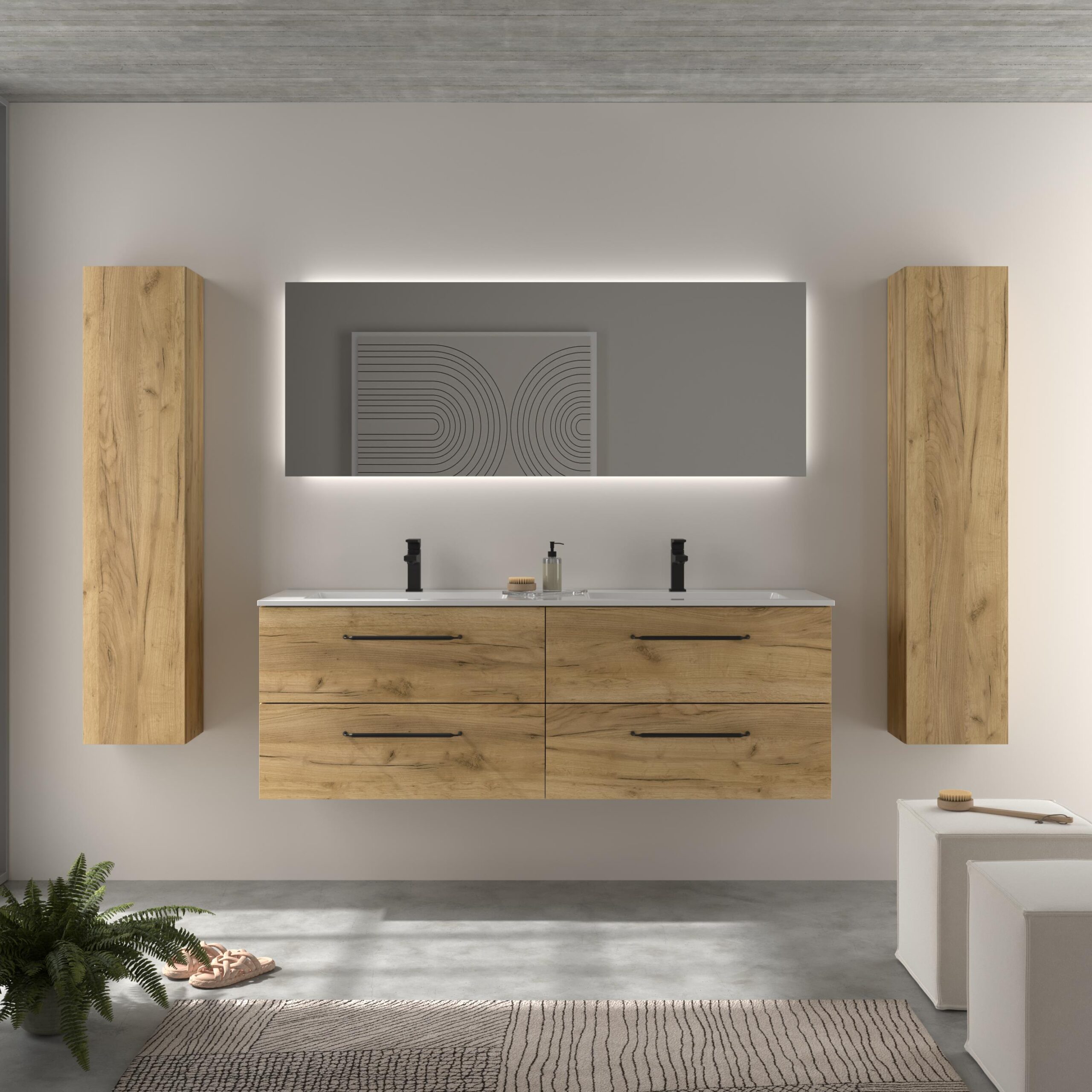 salgar-web-born-basic-amb-5-born-1600-afr-v4-rgb-v2 SALGAR MORAI Mueble de baño suspendido 160 Lavabo Vilna Mineral Solid.