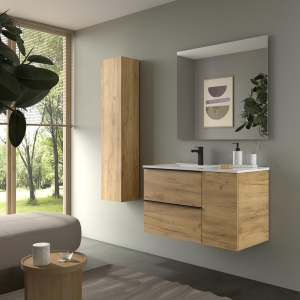 SALGAR NABUA Mueble de baño suspendido 90+puerta Lavabo Constanza - Imagen 2