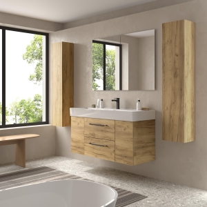 SALGAR MORAI Mueble de baño suspendido 120 + puerta Lavabo Veneto - Imagen 2