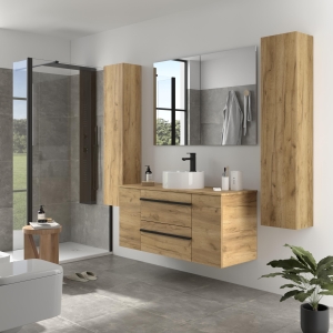 SALGAR BORN Mueble de baño suspendido 120 + puerta y Lavabo Lisboa - Imagen 2