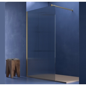 SBX_Imex Mampara hoja fija SCREEN Wave Oro cepillado