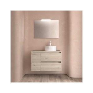 Mueble baño suspendido Noja 2C + 1P de Salgar 90 TOP