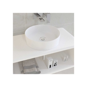 Lavabo sobre encimera 35.5ø EXTRA-FINO de cerámica mate Osiris