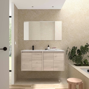 Mueble baño suspendido Noja 4P de Salgar 120 Lavabo Desplazado - Imagen 5